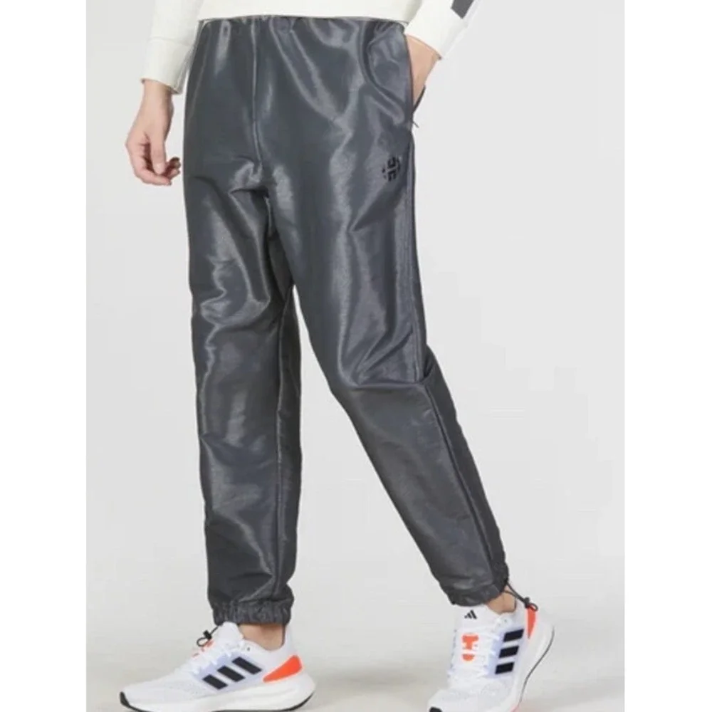 Adidas Harden Basketball Travel Pants Light Weight Wind‎ Pants S Gray FLAWS